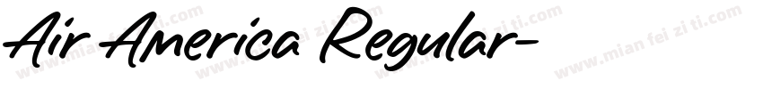 Air America Regular字体转换